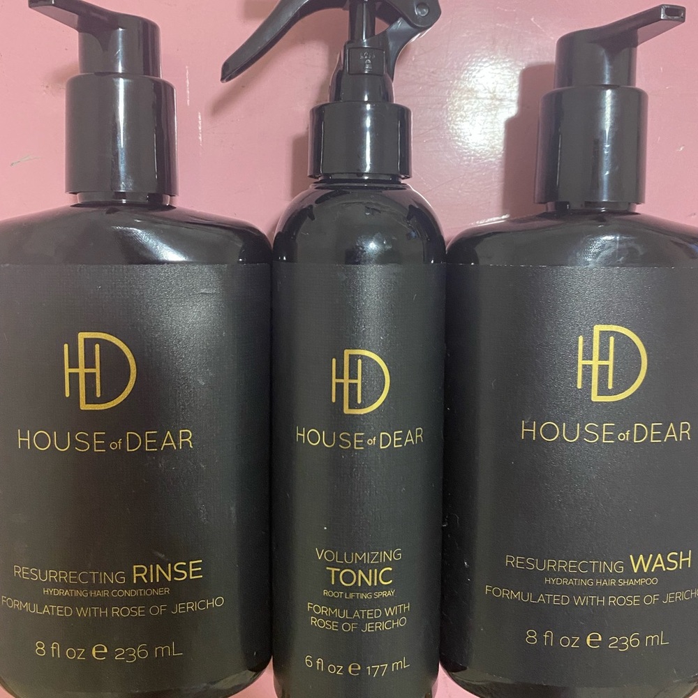 House of Dear shampoo, conditioner, root spray